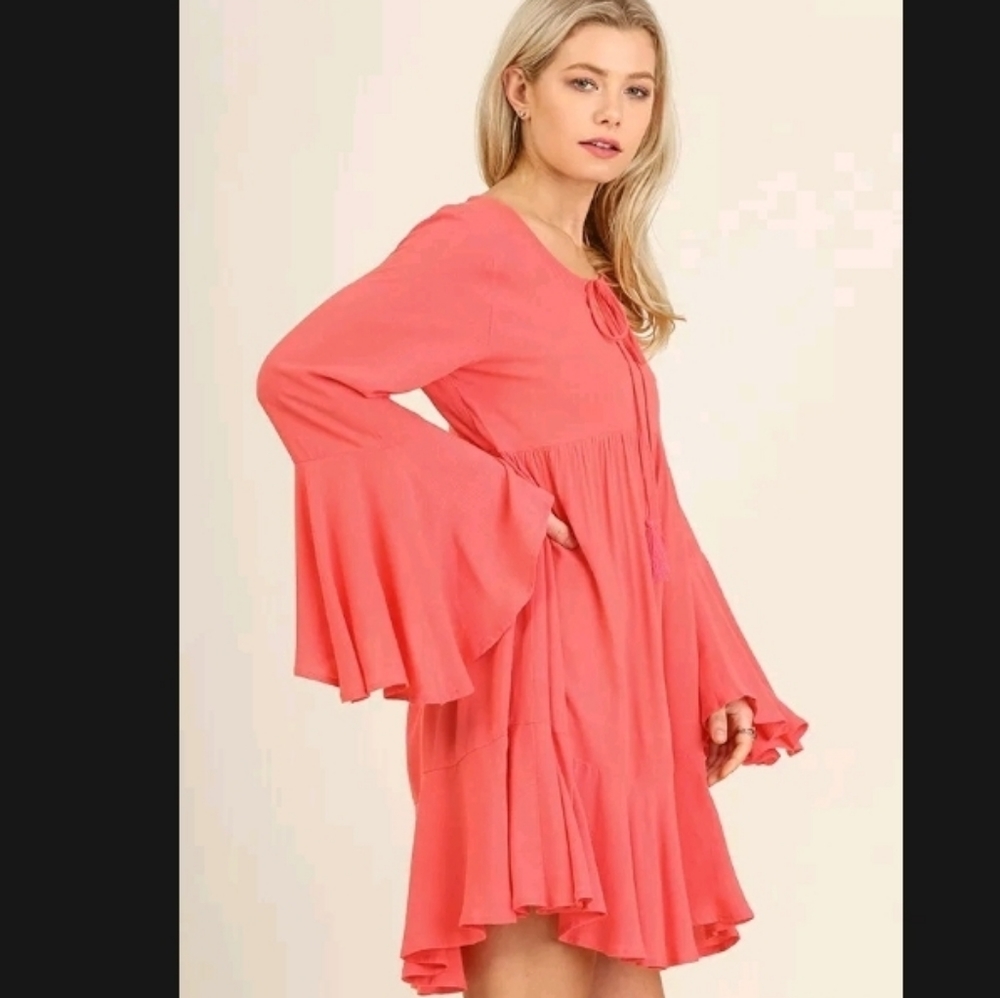 NWT UMGEE BABYDOLL BOHO DRESS 👗 - Picture 3 of 6